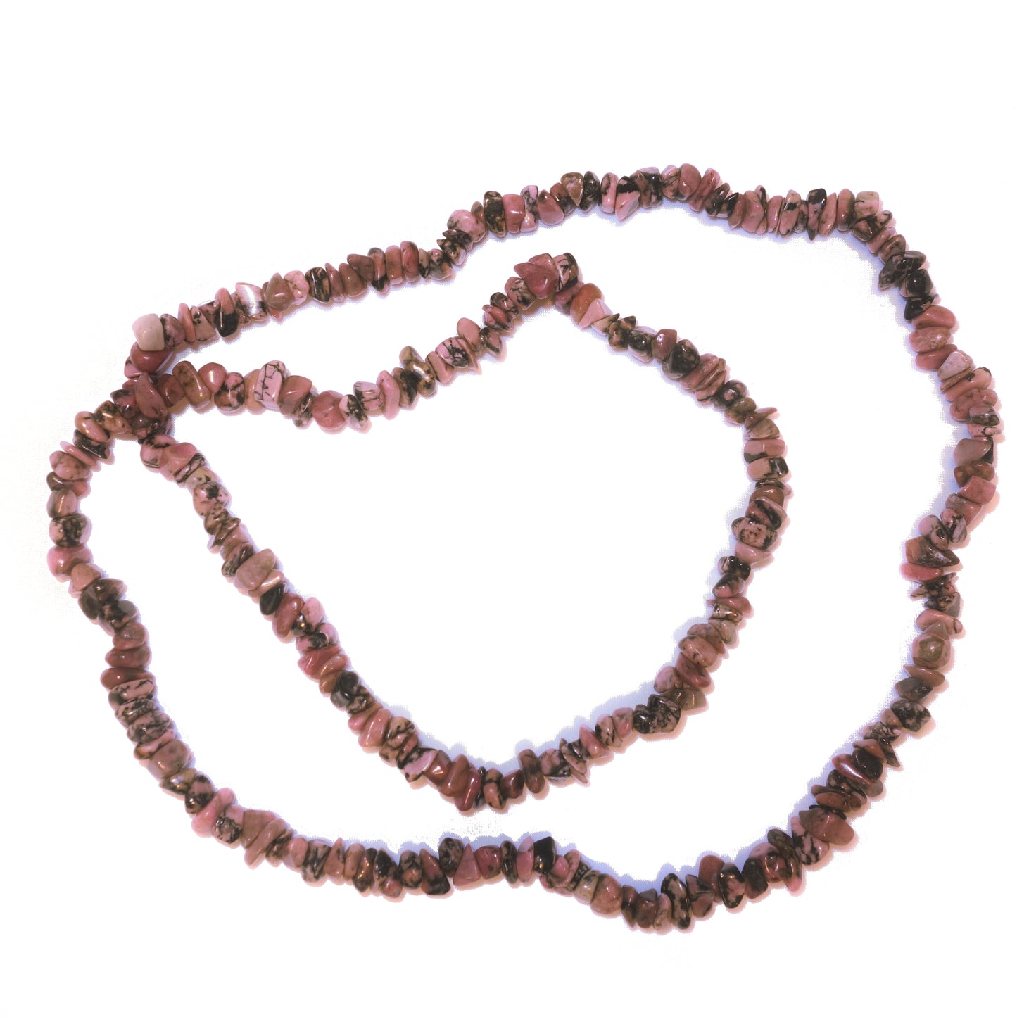 NATURE'S EXPRESSIONS: RHODONITE CHIP NECKLACE