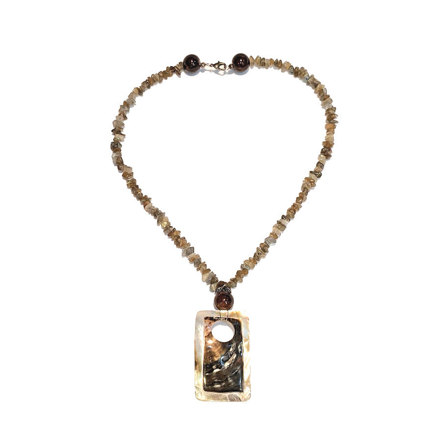 RAIN: ABALONE CHIP NECKLACE