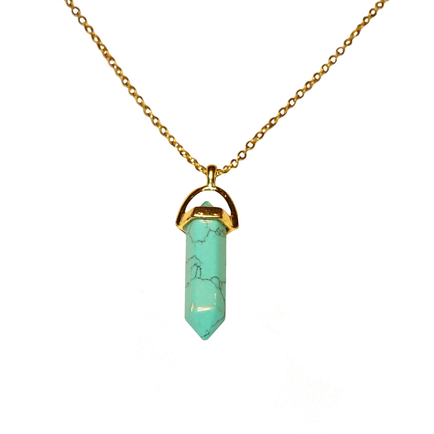 NATURE'S EXPRESSIONS: TURQUOISE PILLAR NECKLACE