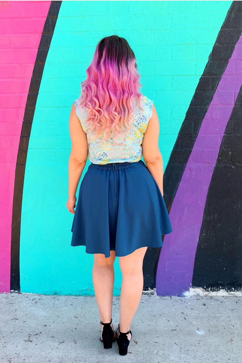 Retrolicious: Ocean Blue Skater Skirt
