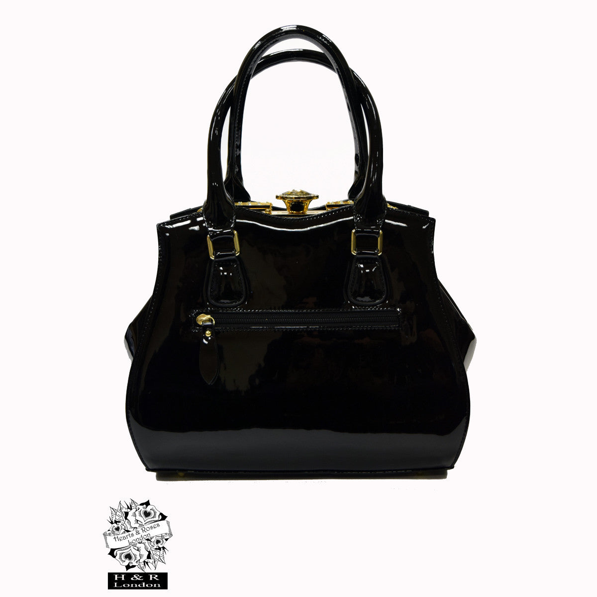 H&R: HUNTRESS PURSE IN BLUE LEOPARD