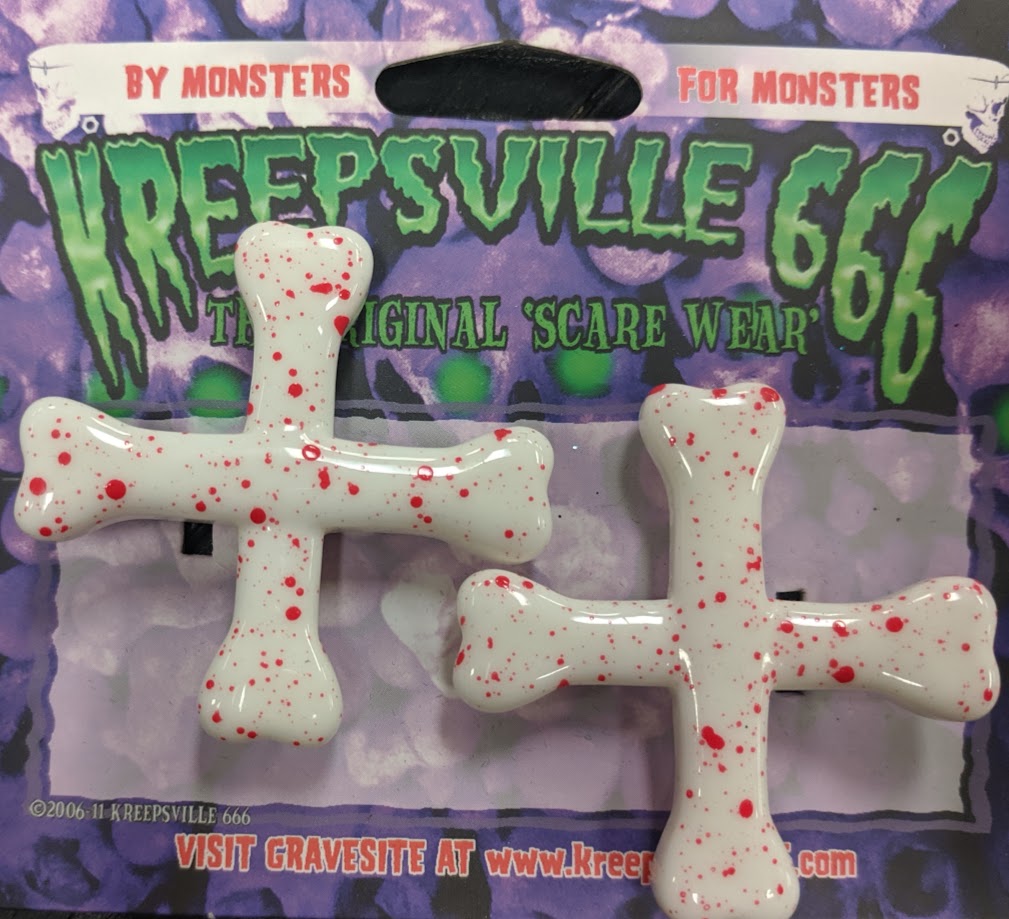 KREEPSVILLE: CROSSBONES HAIR CLIPS