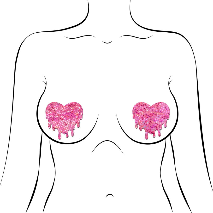 Pastease: Pink Shattered Glass Melty Hearts