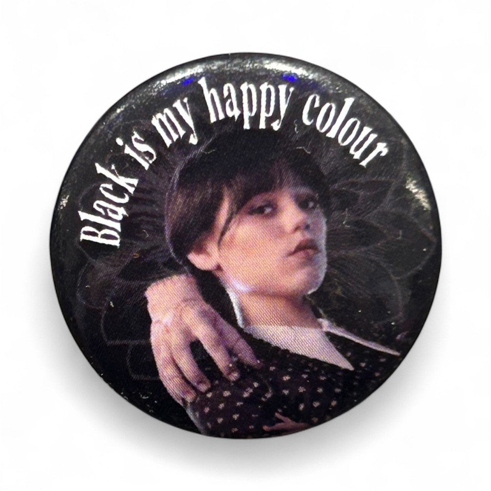 Pyramid: Wednesday - Black Is My Happy Colour Pin