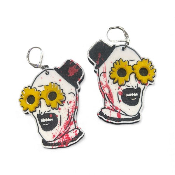 Taco: Art The Clown Sunflower Earrings