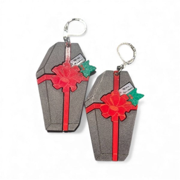 Taco: Coffin Present Earrings