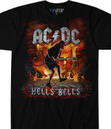 Liquid Blue: ACDC Rock Eruption Hells Bells Tee