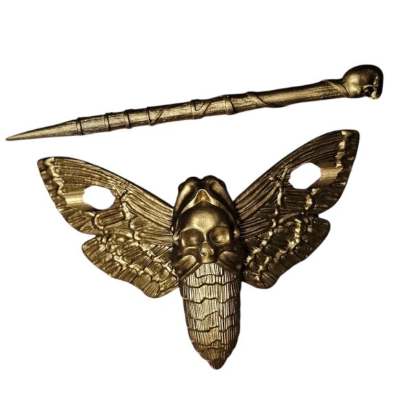 Taco: Large Death Moth Hair Pin