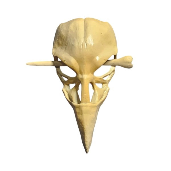 Taco: Large Raven Skull Hair Pin Sand