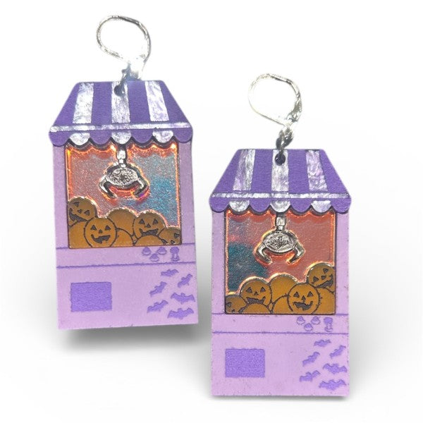 Taco: Pumpkin Claw Machine Earrings