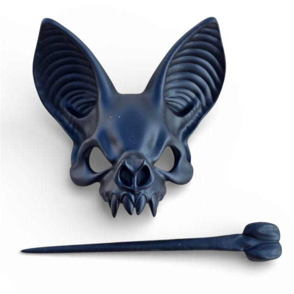 Taco: Large Bat Hair Pin Black