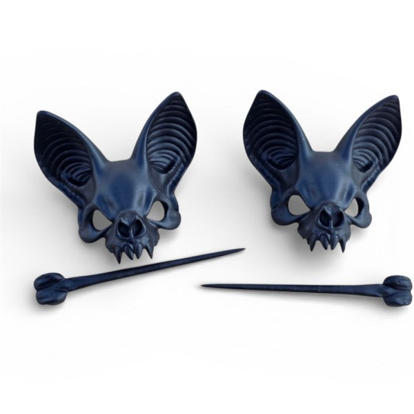 Taco: Mini Bat Hair Pins Black