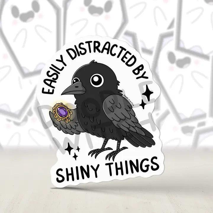 DW: Distracted By Shiny Things Sticker (1.7x2)