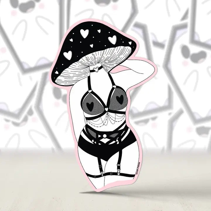 DW: Mushroom Head Lingerie Sticker (1.6x2.5)