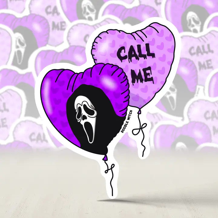 DW: Call Me Sticker (2.5x2.7)