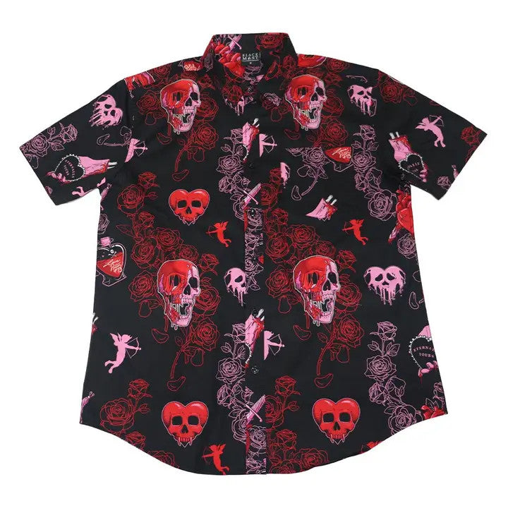 BM: Bloody Valentine Button-Down T-Shirt