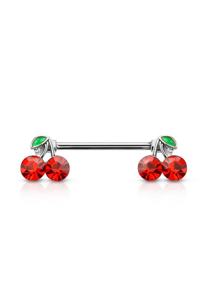 Crave: 316L SS Cherry Ends Nipple Barbell
