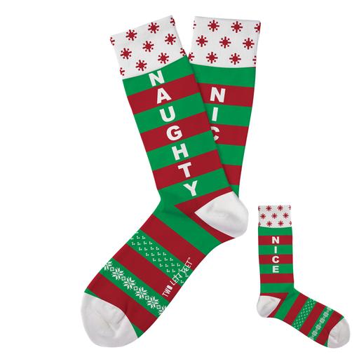 Two Left Feet: Naughty Or Nice Socks Lg