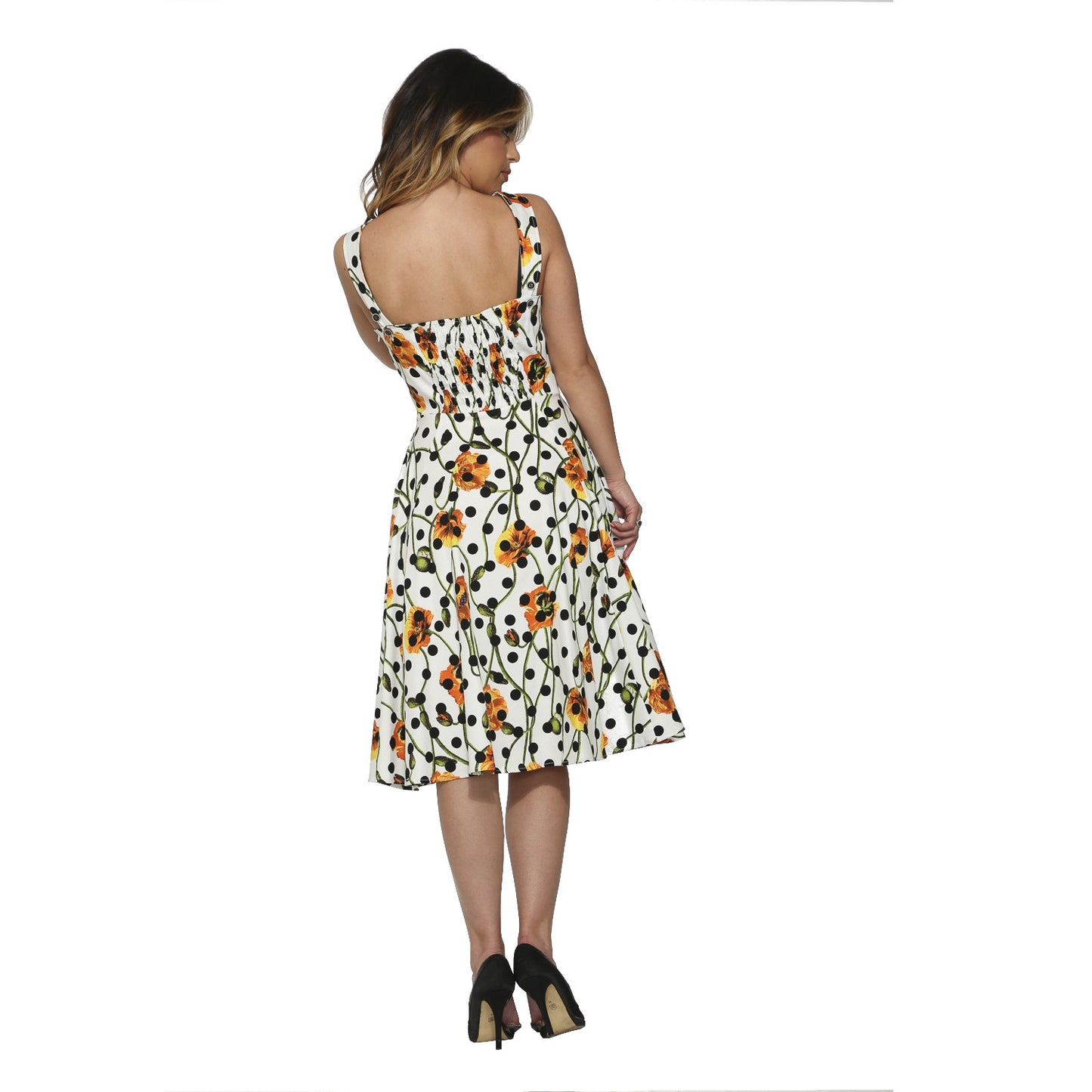 Orchid Bloom: Polka Dot Garden Dress