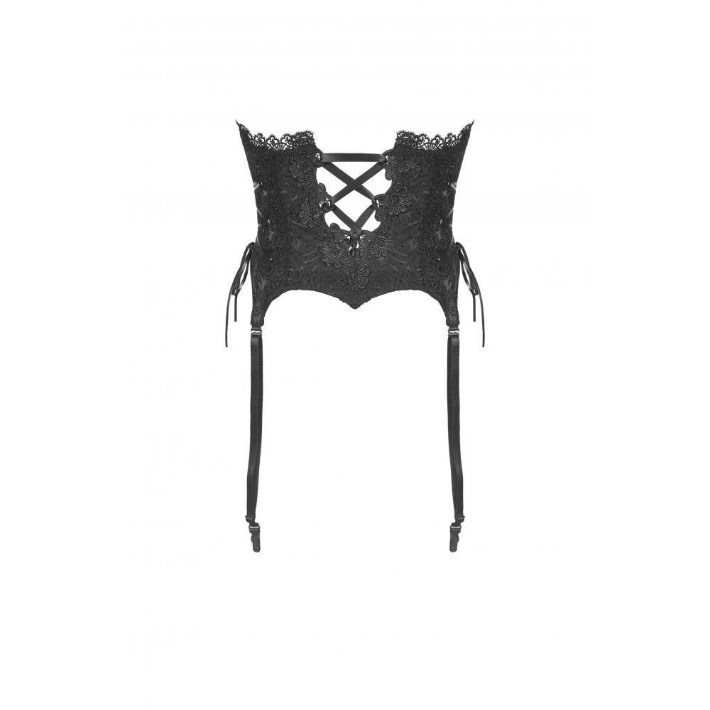 Dark In Love: Gothic Embroidered Lace Underbust Corset