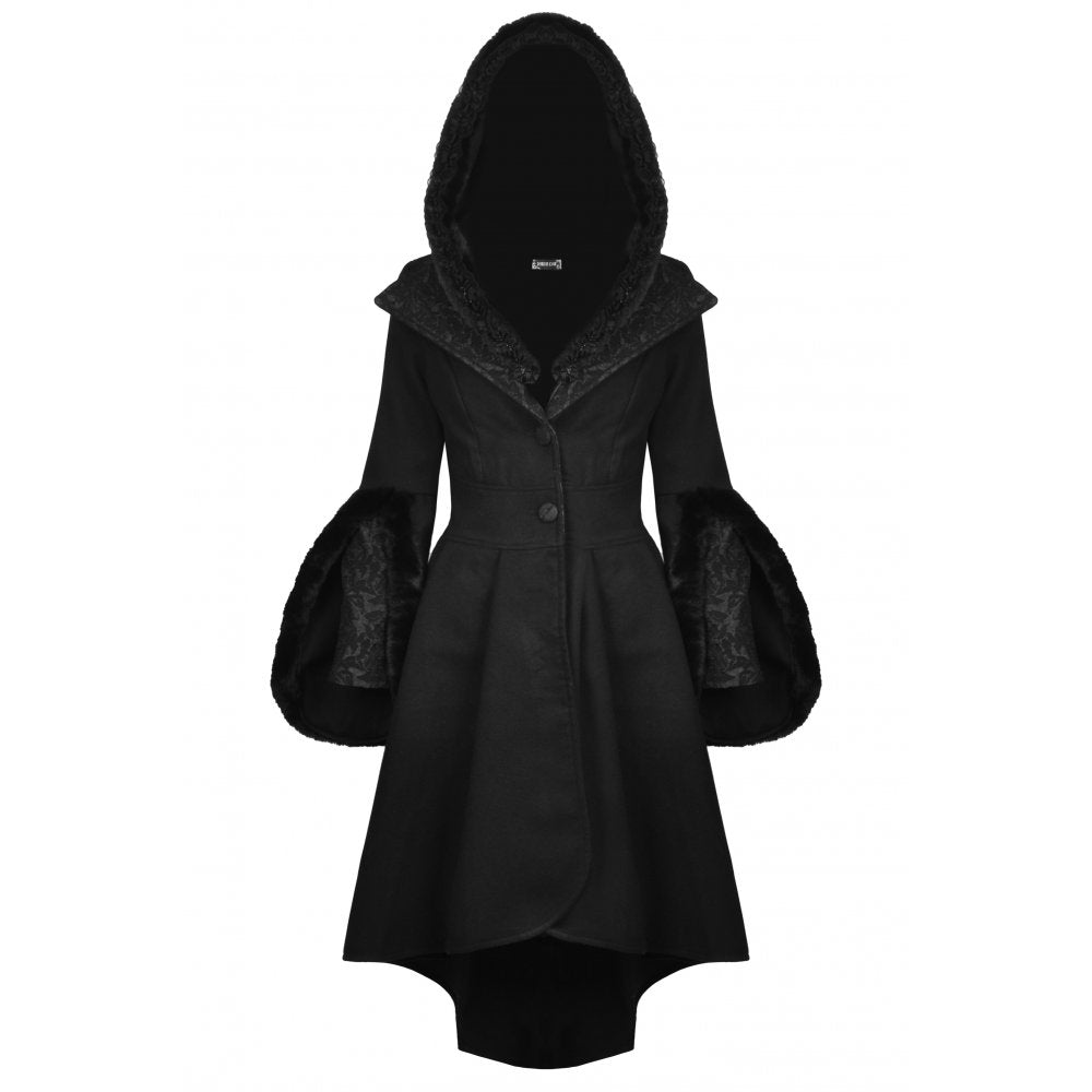 Dark In Love: Gothic Woolen Cocktail Coat
