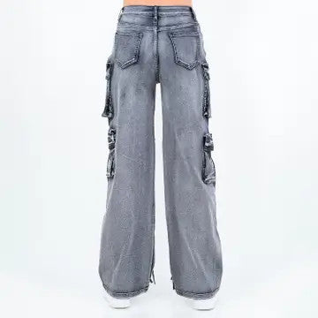 Bazi: Grey Multi Pocket Pants