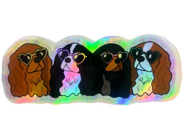 NTN: 4 Cocker Spaniel Party Sticker