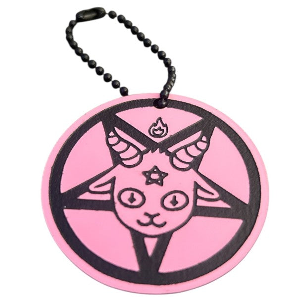 Taco: Pentagram Baphomet Keychain