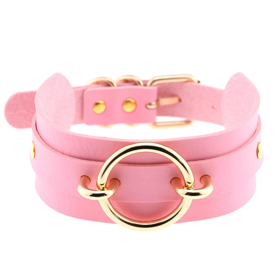 Salina: Punk Rock Collar - Gold O-Ring
