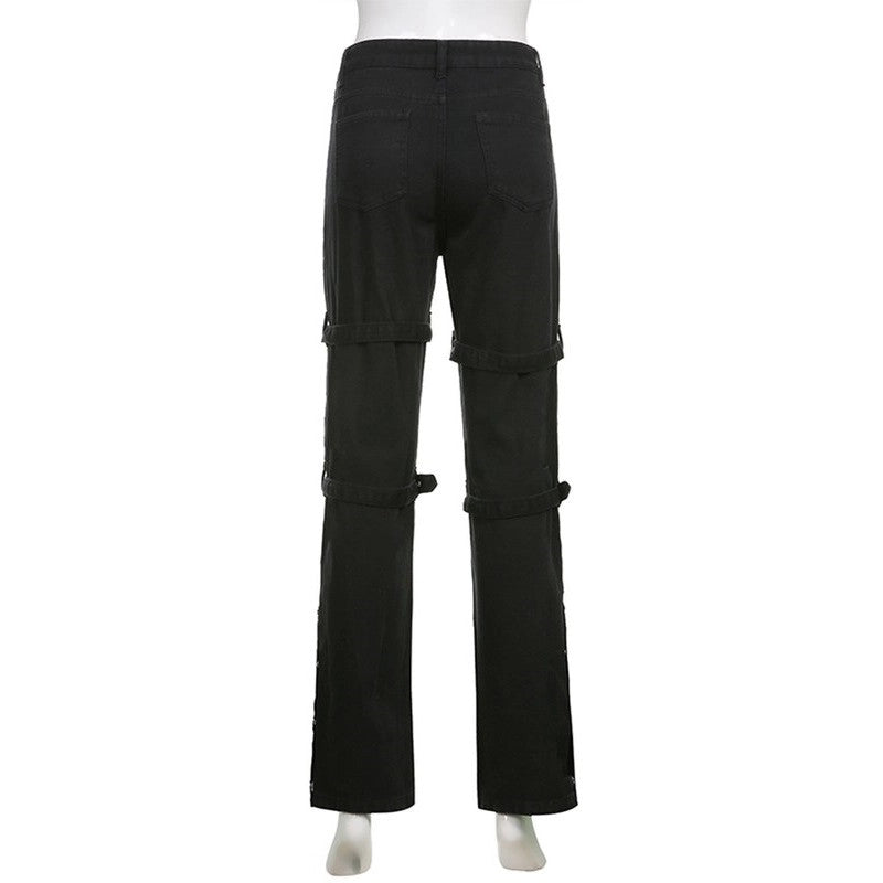 Paperdoll: Low Waist Fit Punk Jeans