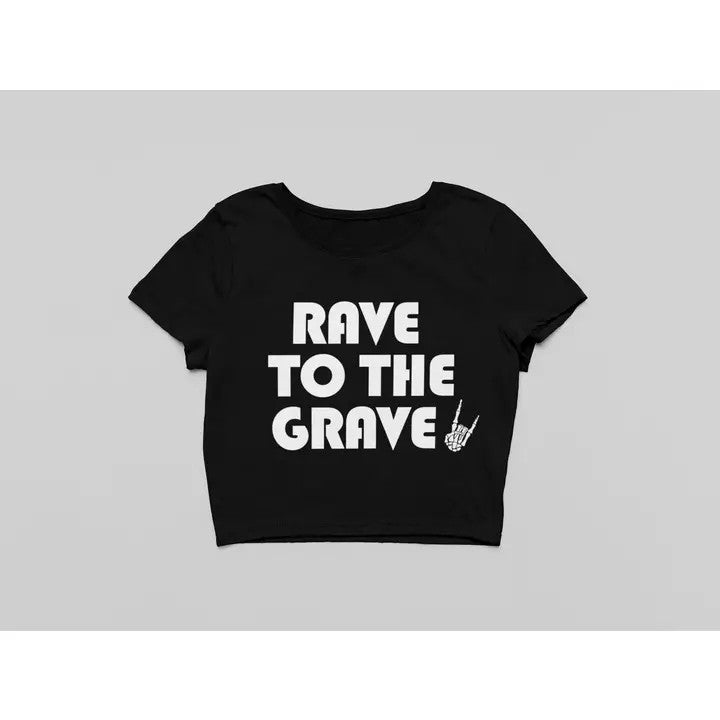 Wickedly: Rave To The Grave Crop Top