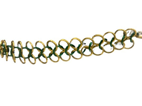 NDS: Silver Dragonscale Bikini Top - Green & Gold
