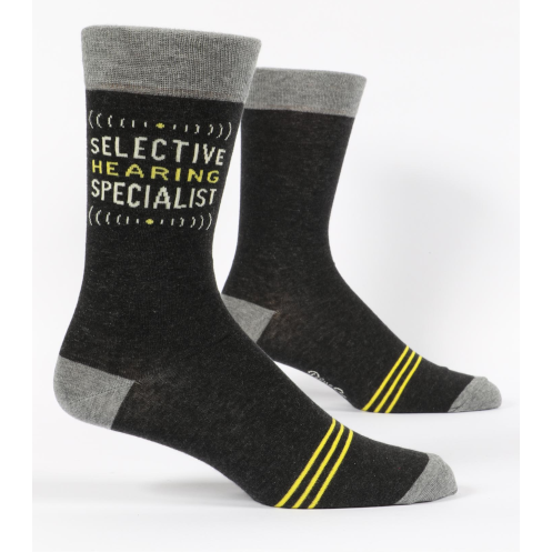 Blue Q: Selective Hearing Men's Socks