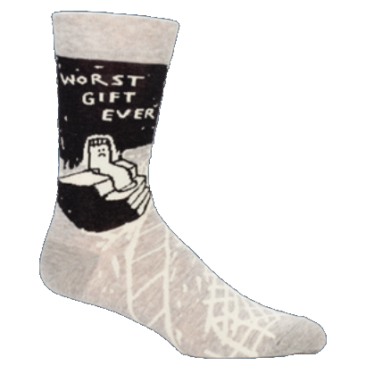 Blue Q: Worst Gift Ever Men's Socks