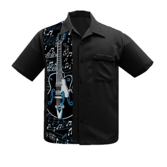 Steady: Guitar Panel Button Up Tee