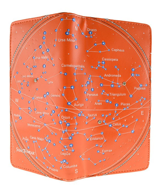 SHAGWEAR: CONSTELLATIONS ORANGE WALLET
