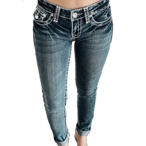 La Idol: Light Wash Basic Denim