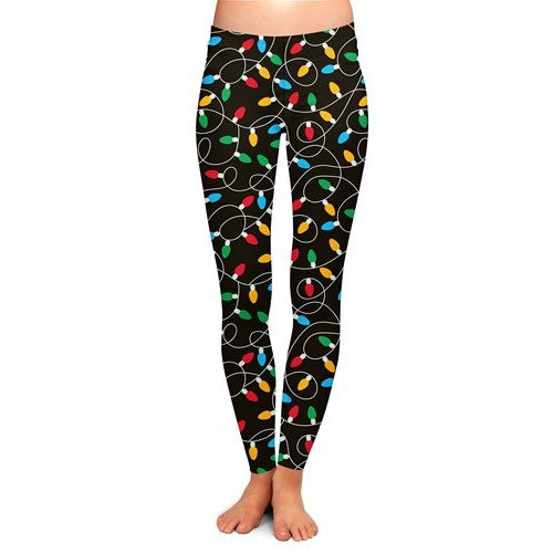 Two Left Feet: Strung Out Holiday Leggings l/xl