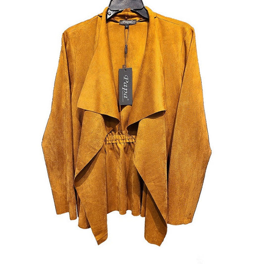 Papa Fashions: Faux Suede Jacket, Camel
