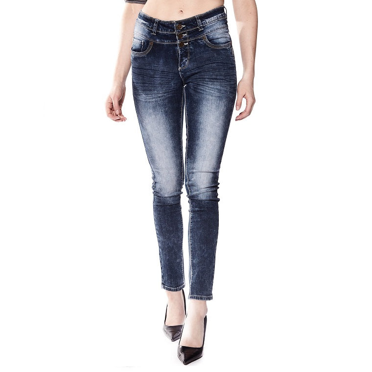 Foxy Jeans: Skinny Blue And Brown