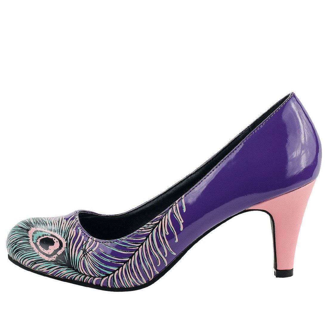 T.U.K: Peacock Anti Pop Heel Purple