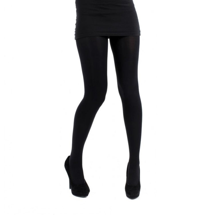 PAMELA MANN: 120 DENIER TIGHTS BLACK O/S