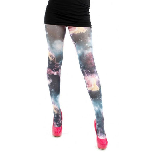 PAMELA MANN: GALACTIC SKY PRINTED TIGHTS