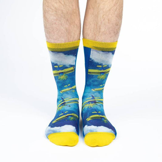Good Luck Sock: SZ 8-13 Biplane Fighter