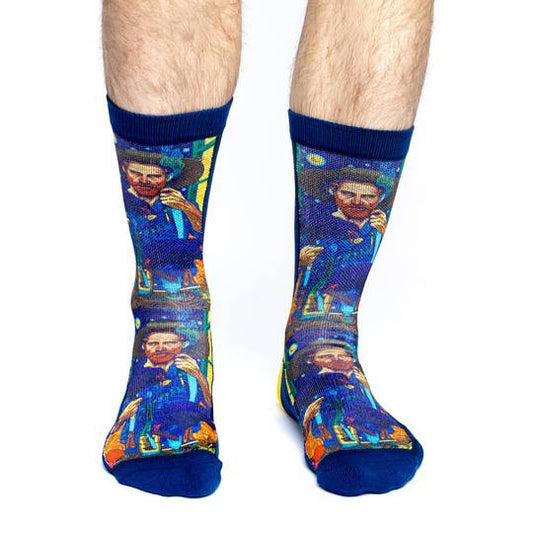 Good Luck Sock: SZ 8-13 Vincent Van Gogh
