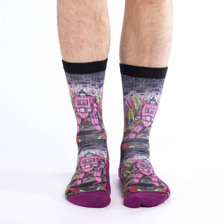 Good Luck Sock: SZ 8-13 Space Skeleton