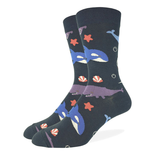Good Luck Sock: Whales Socks SZ 7 - 12