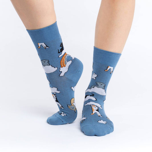 Good Luck Sock: Cloud Cats SZ 7 - 12