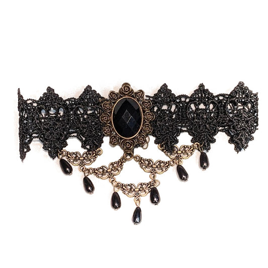 RAIN: GOTHIC BLACK CHOKER 16"