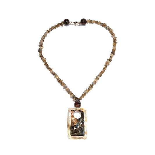 RAIN: ABALONE CHIP NECKLACE